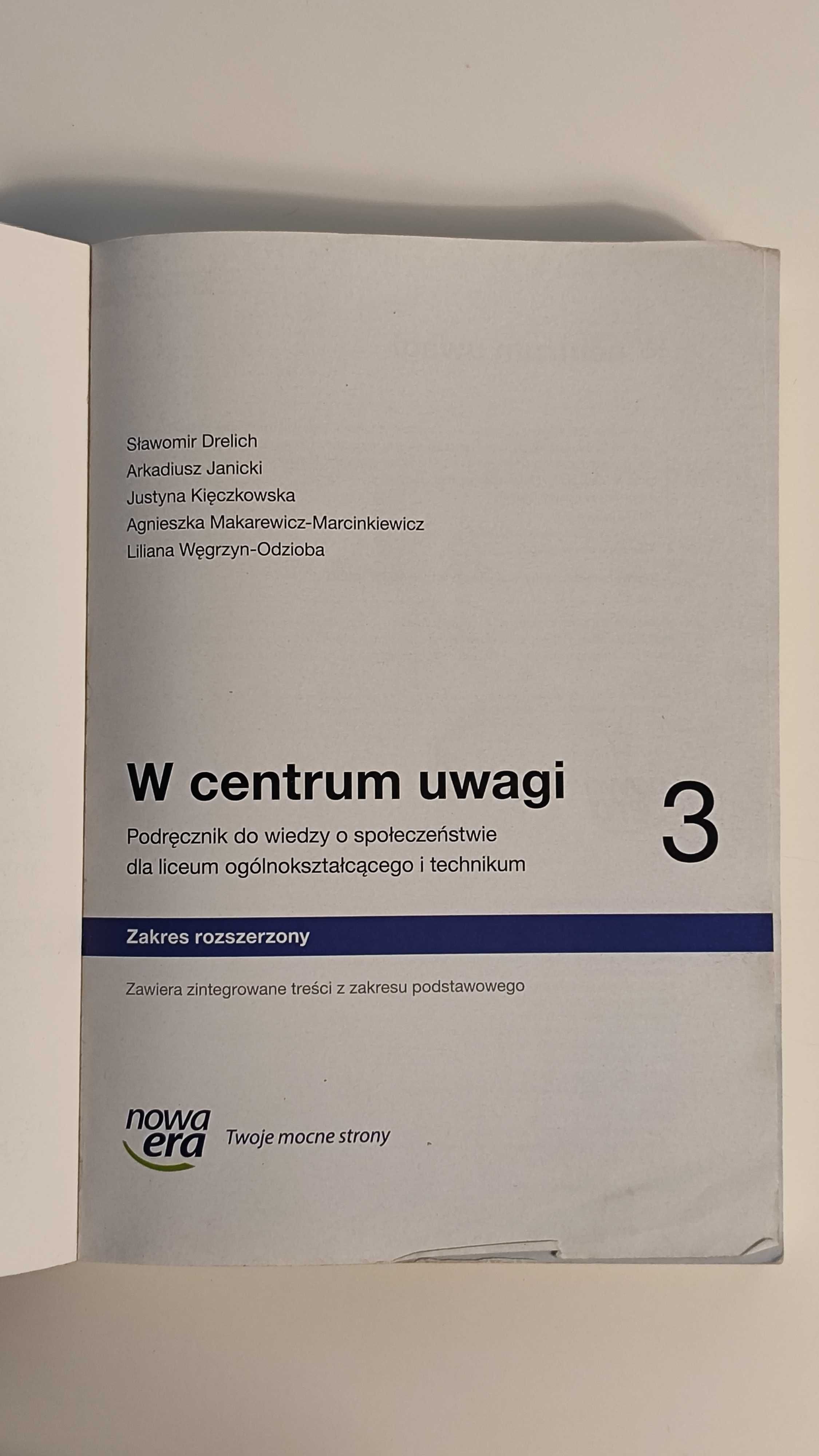 Wiedza o społeczeństwie. W centrum uwagi 3. Zakres rozszerzony