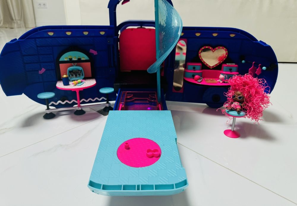 ІГРАШКА- Автобус для ляльок, синій Кемпер ЛОЛ