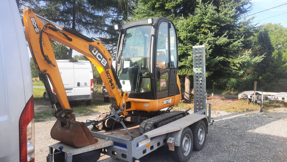 Koparka minikoparka jcb 8018 2t wynajem wypożyczalnia