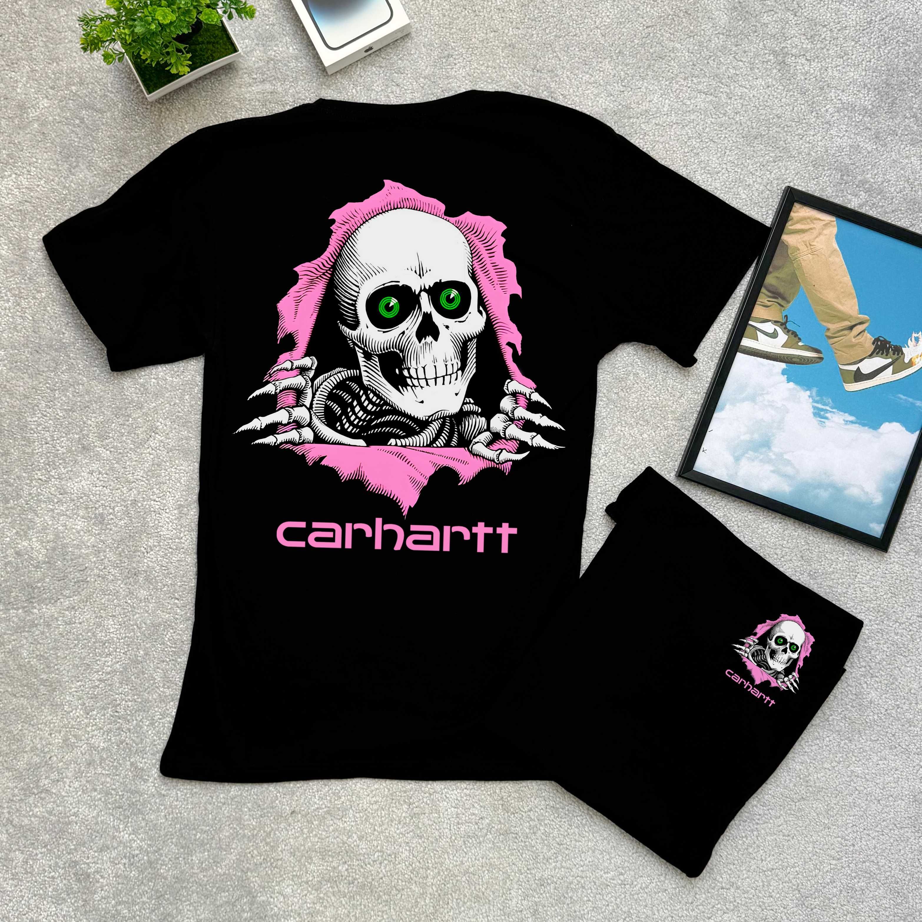 БЕЗ ПЕРЕДПЛАТ - CARHARTT CyberSkies - Футболка Новая - ХС С М Л ХЛ