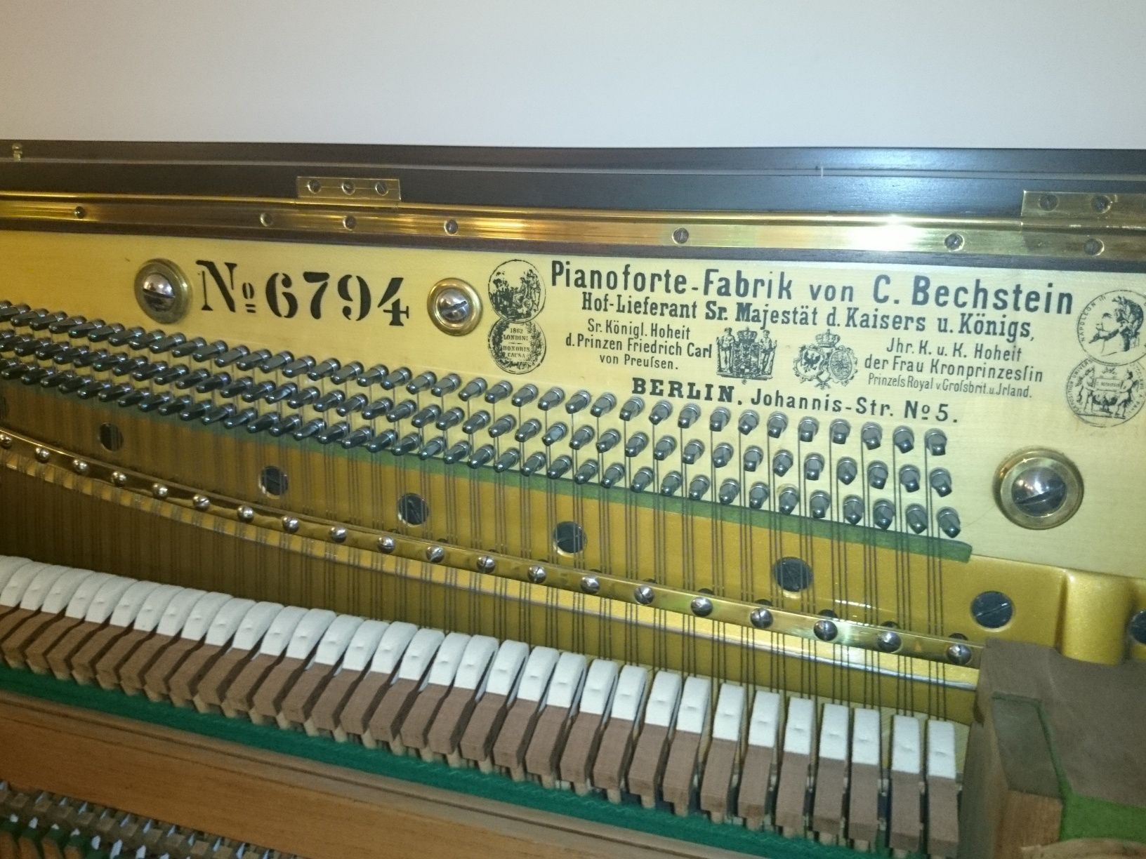 Pianino C. Bechstein z 1862 roku