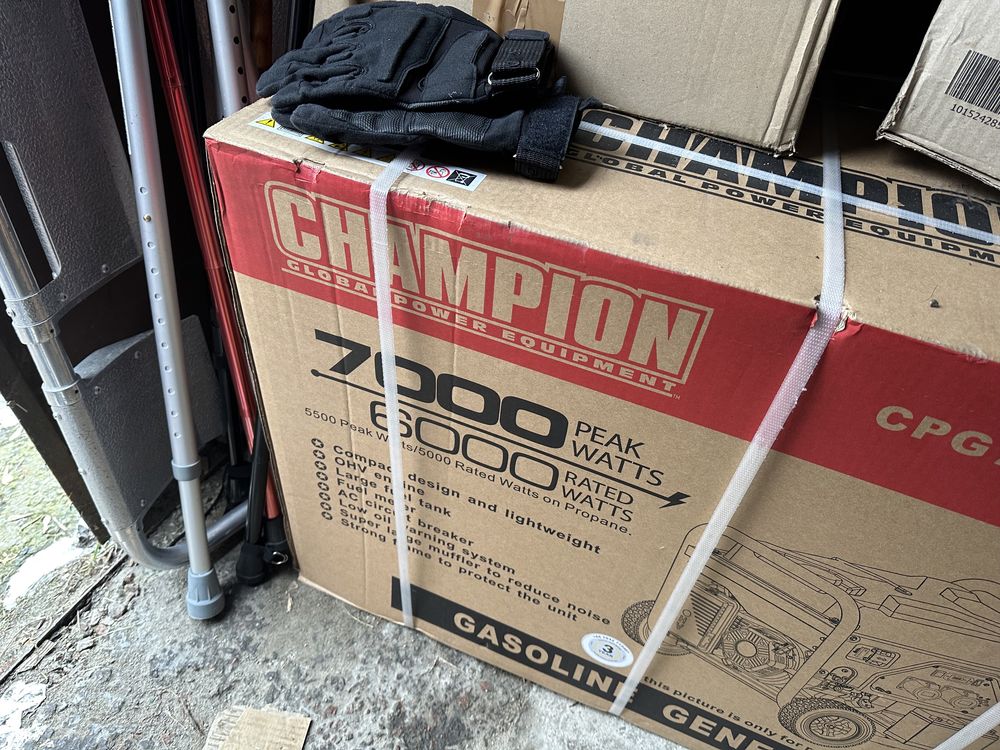 Двопаливний генератор Champion 7000 W CPG7500E2-DF