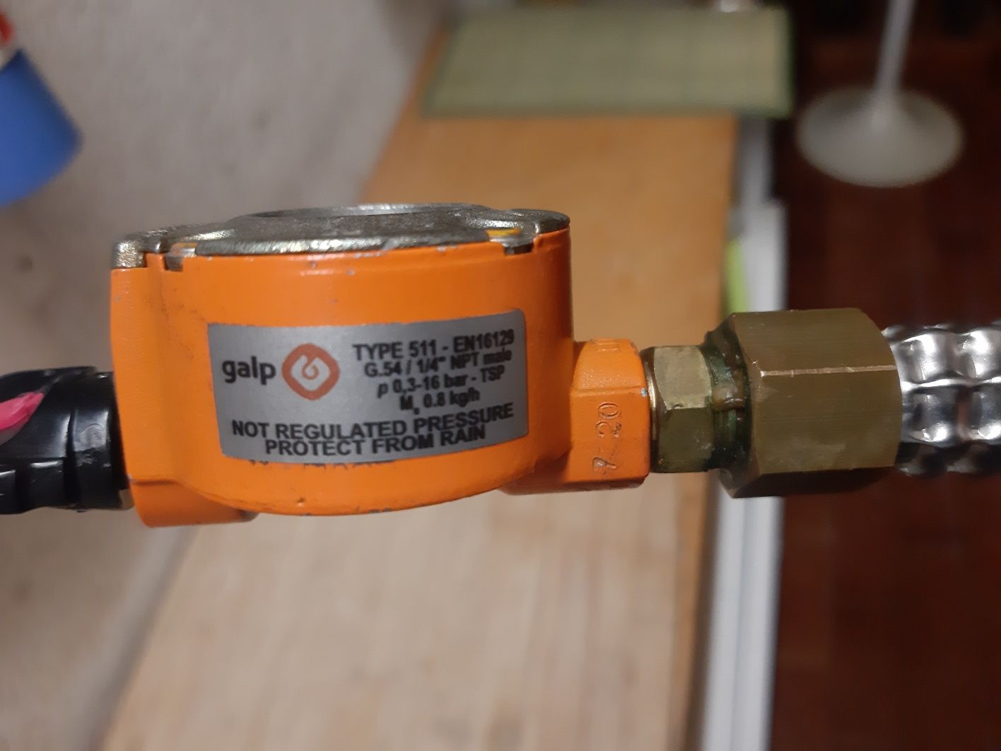 Adaptador de  gás com mangueira