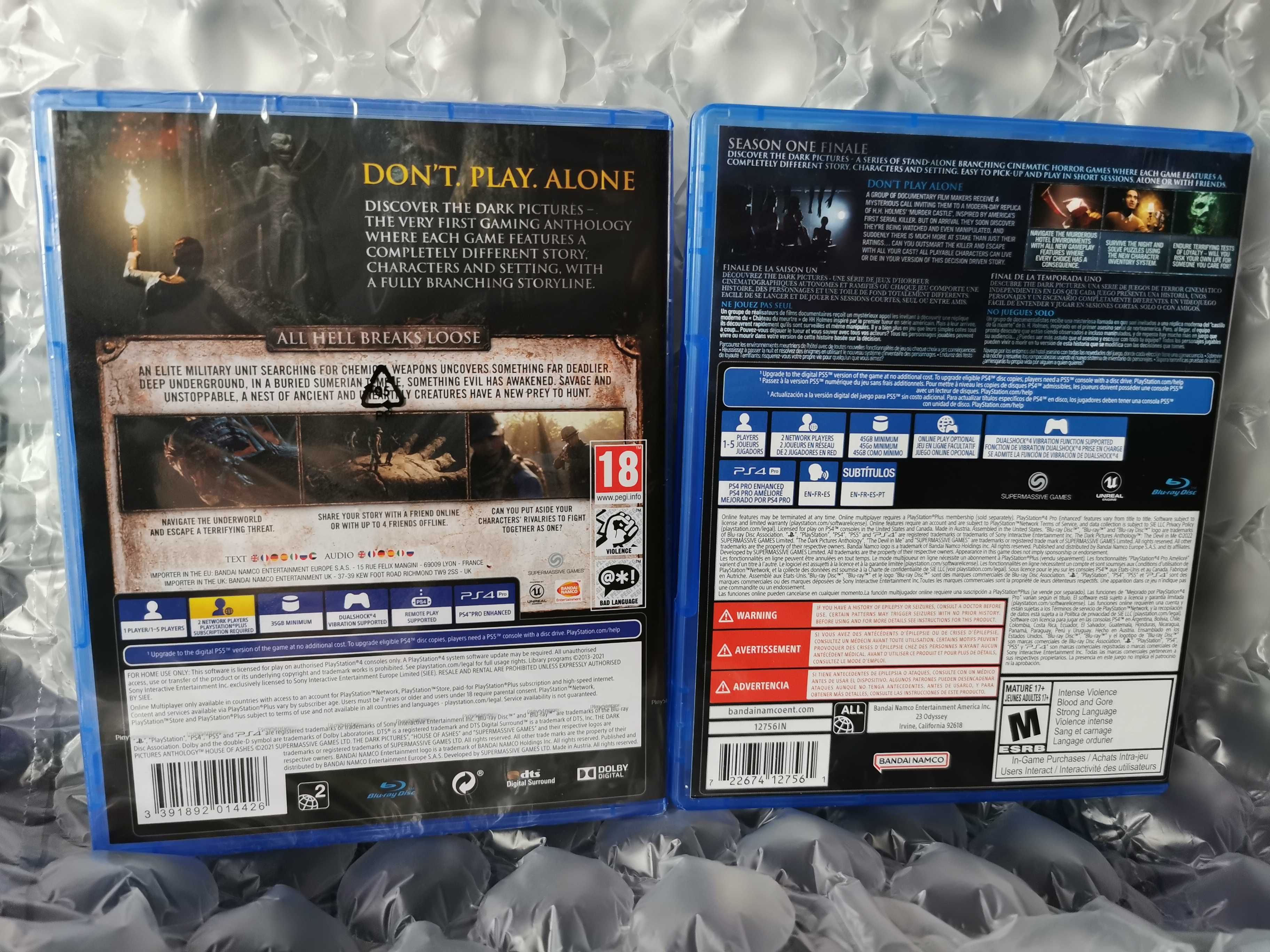 Man of Medan - Little Hope - House of Ashes - The Devil in Me - 4 GRY