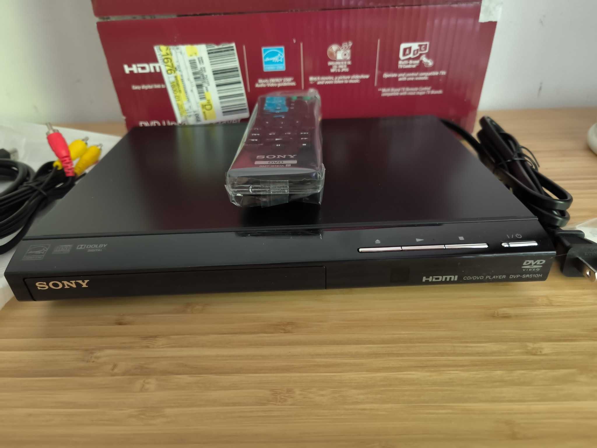 Nowy odtwarzacz DVD Sony DVPSR510H z HDMI, upscaling, szybka dostawa!