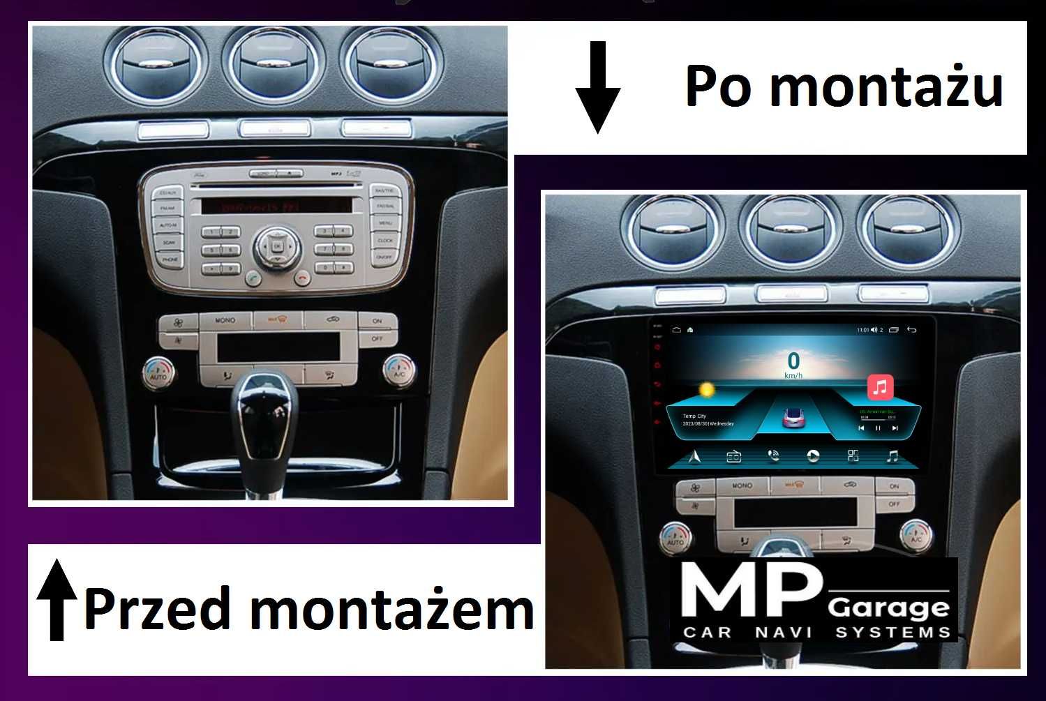 Radio FORD S-MAX Android 4G LTE Qled CarPlay 4G DSP Montaż!!!