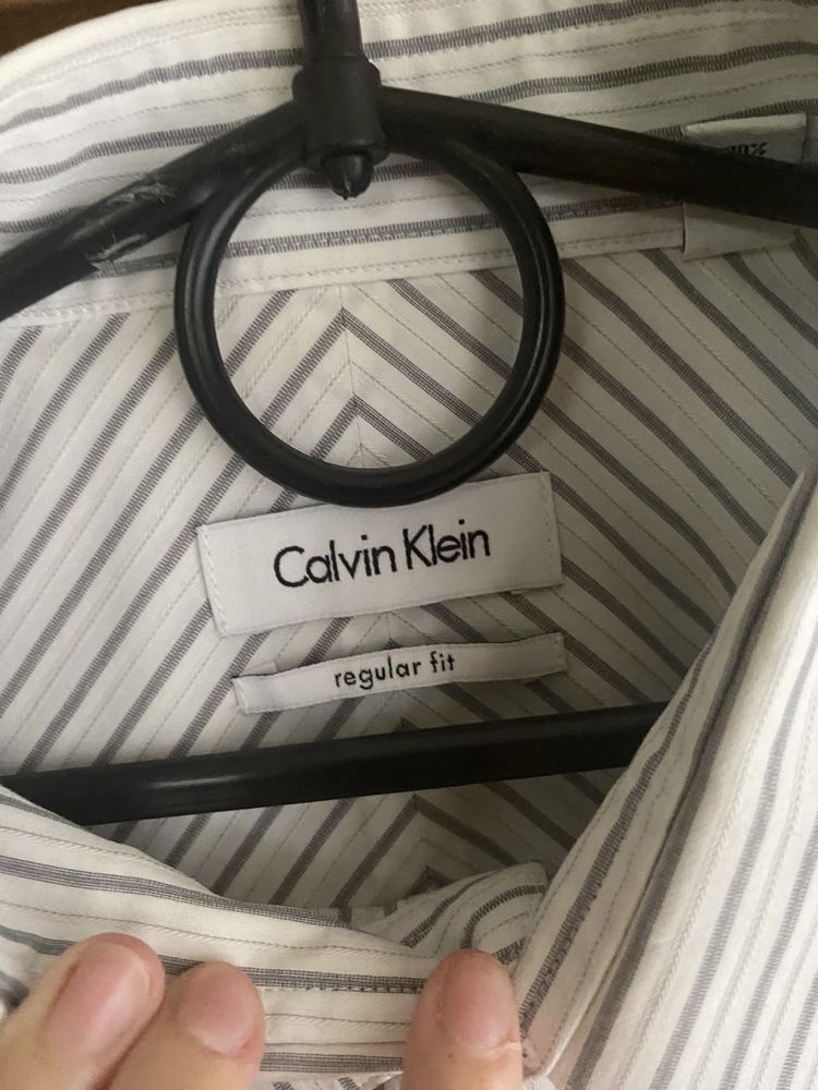 Biała koszula męska Calvin Klein S