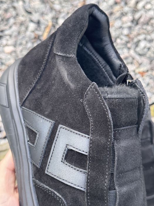 Чоловічі замшеві черевики на хутрі 42-27.5 см