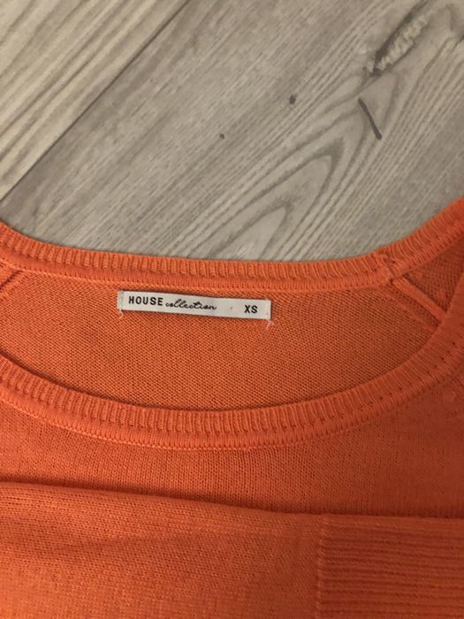 Bluzka dlugi rekaw, kolor pomaranczowy