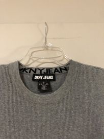 Sweter szary prazkowany DKNY m/l
