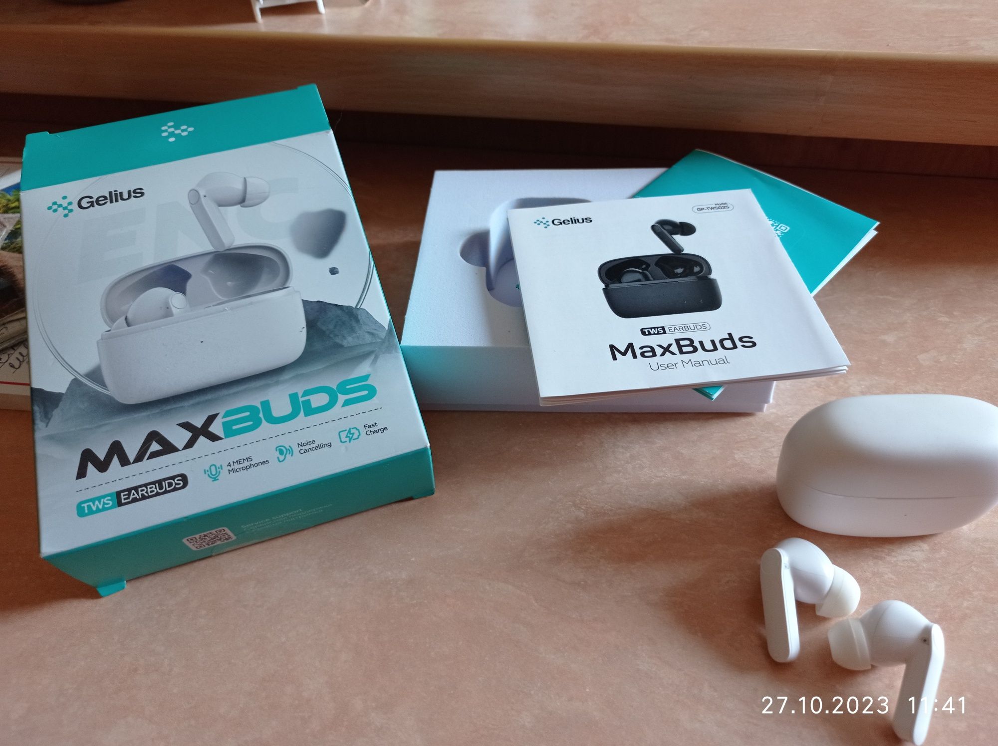 Навушники Bluetooth TWS  Gelius MaxBuds GP-TWS025 White