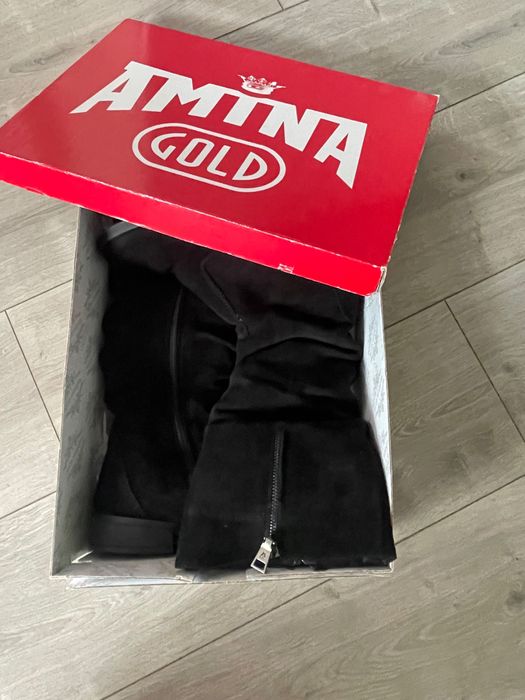 Сапожки жіночі зимові замшеві