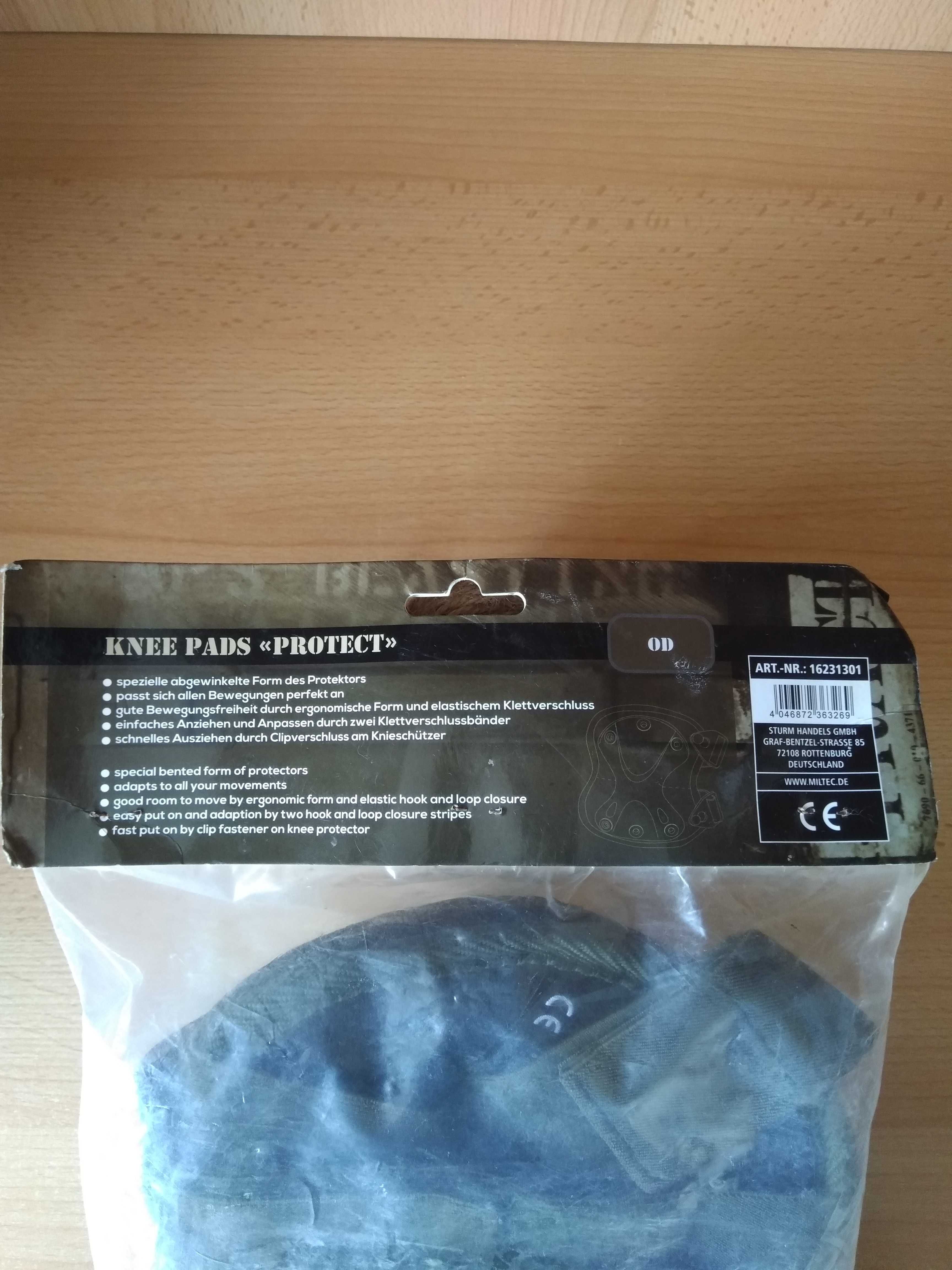 Налокотники Mil-Tec Protect Elbow Pads Green OD 16232301. Новые.