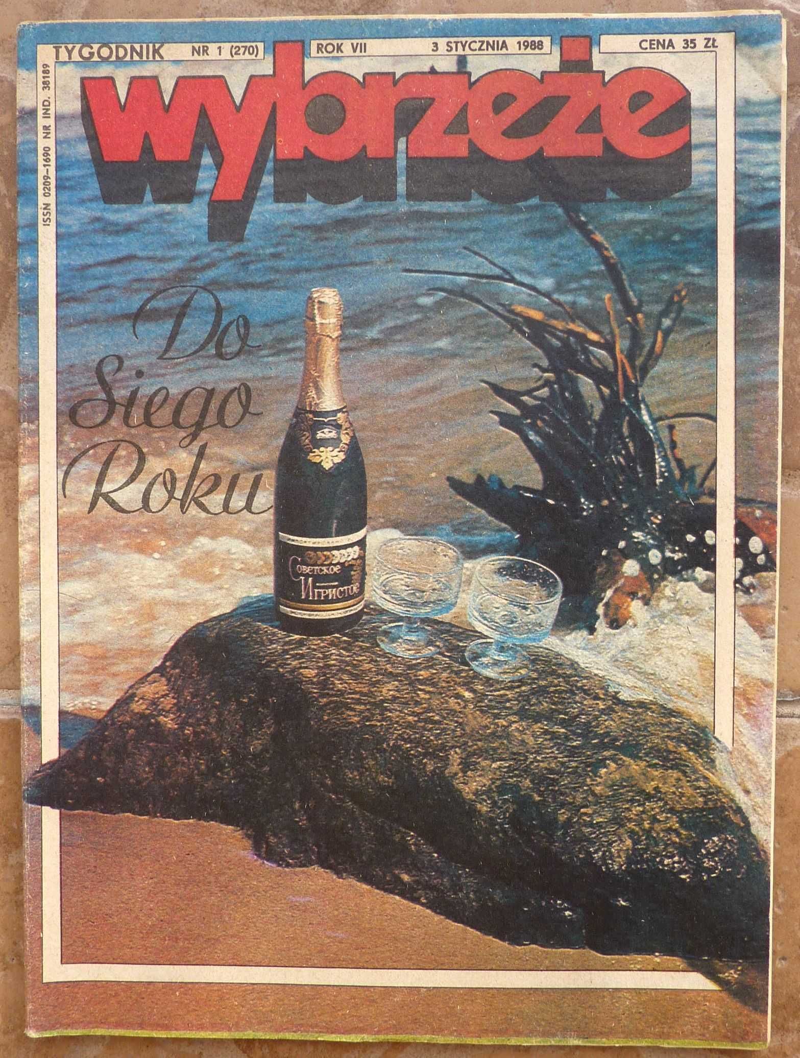 WYBRZEŻE tygodnik nr 1/1988 - kalendarz - MAŁGORZATA KURMIN