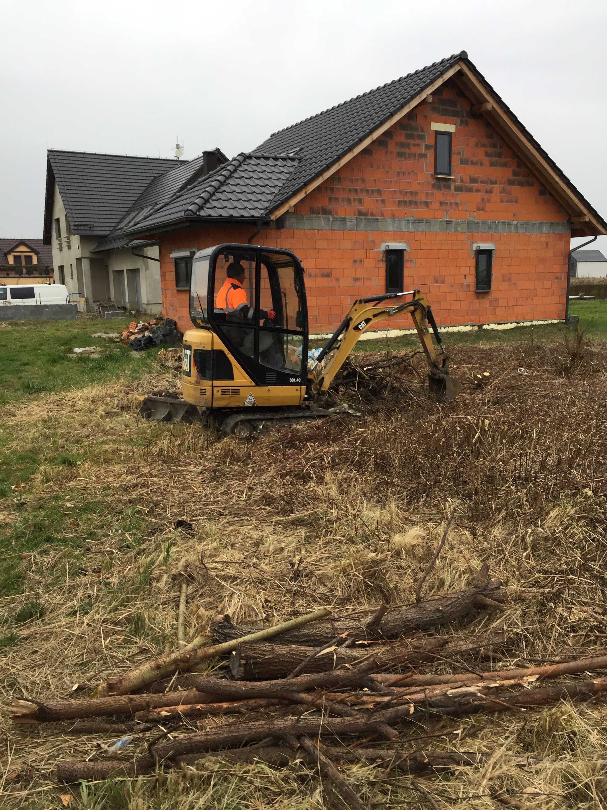 Usługi minikoparka / Wynajem minikoparki z operatorem