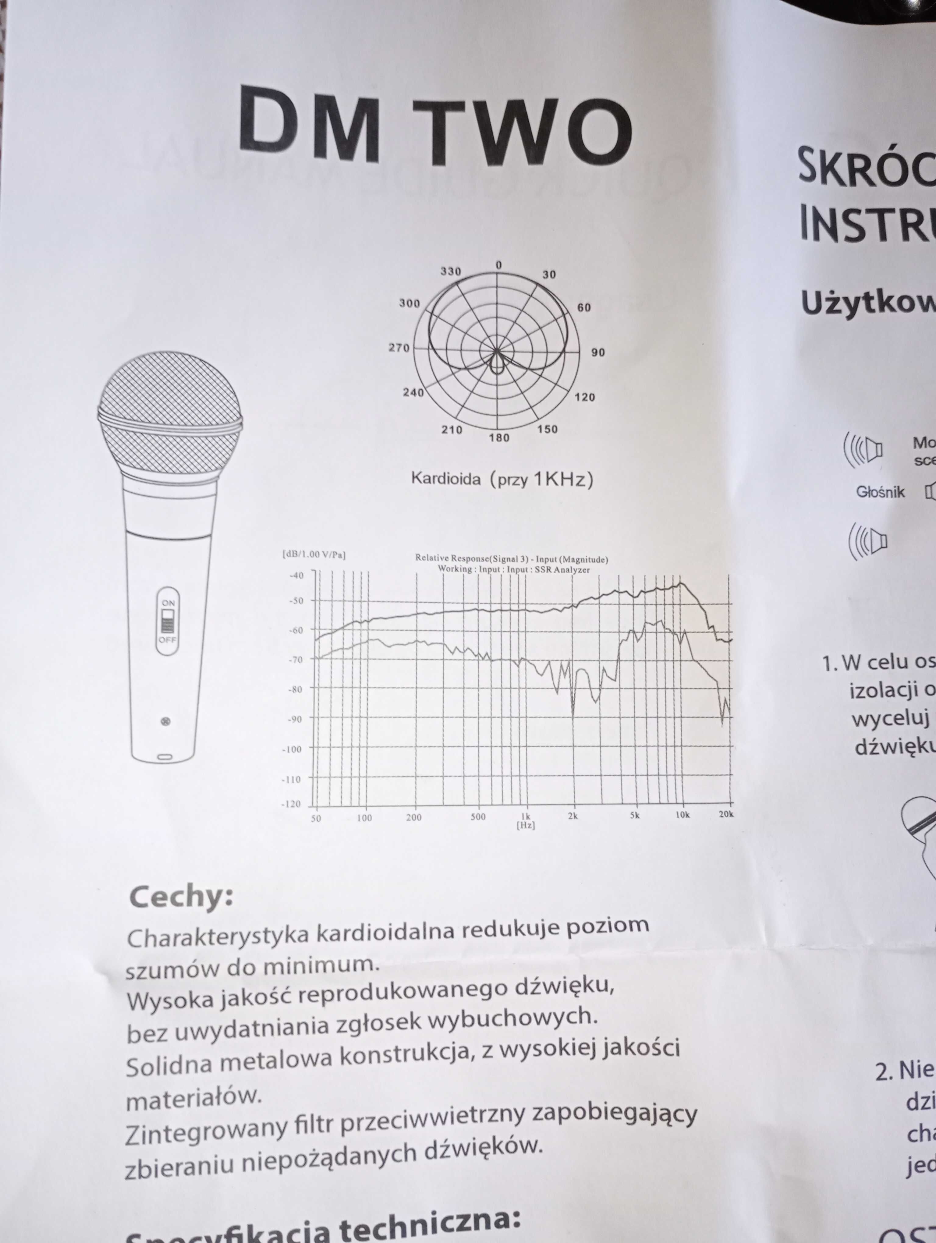 Mikrofon Dynamic Microphone Profesjonal