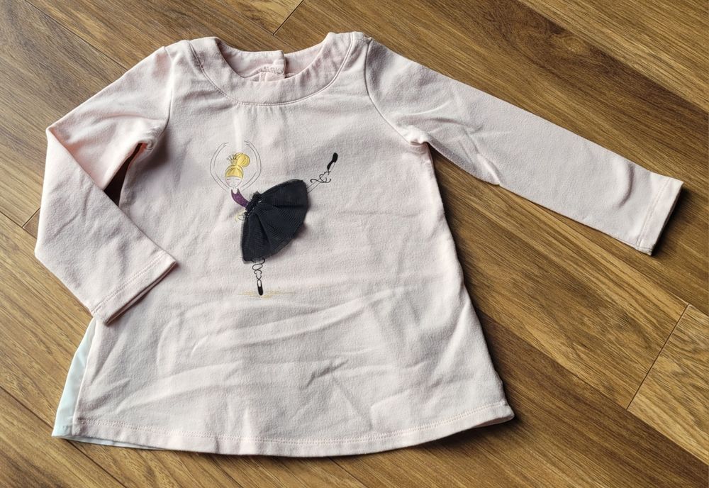 Cienka bluza/tunika z falbanką f. Maggie Zoe - rozm. 3 latka