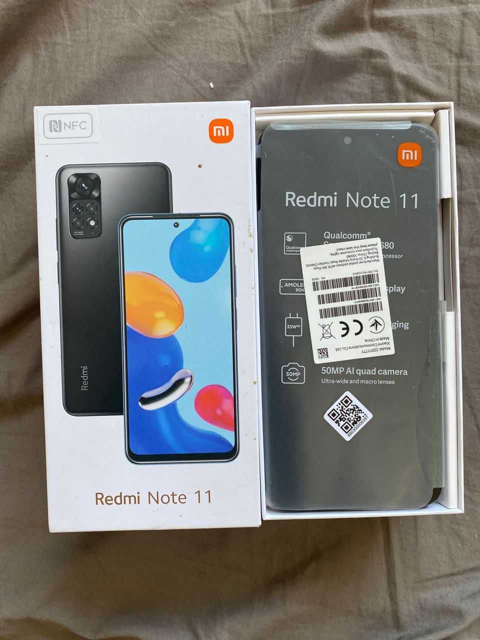 Redmi Note 11, 4GB/128GB, em ótimo estado, sem rachaduras.