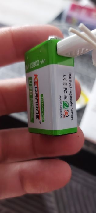 Bateria 9v recarregável 12800mAh