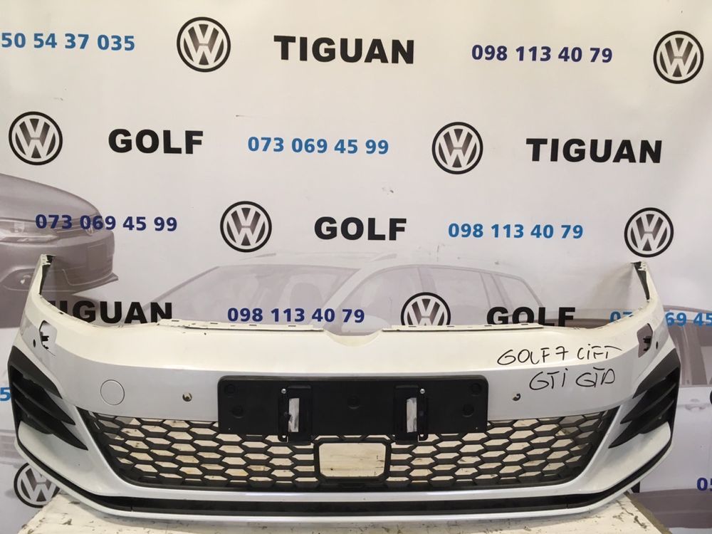 Передний Бампер GTD Фольцваген Гольф 7 VW Golf VII GTI Решетка бампера