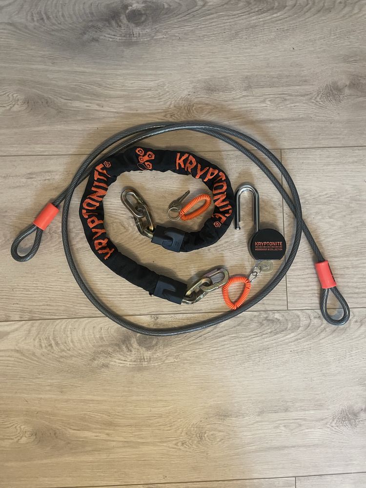 Zapinka/Łańcuch KRYPTONITE Chain&Moly 100cm i linka KryptoFlex 220cm
