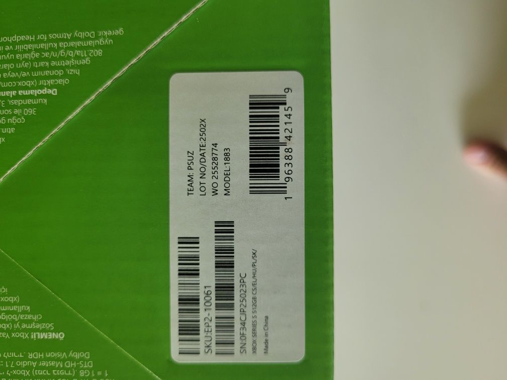 Konsola XBOX series S 512GB SSD nowy