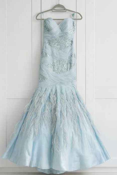 Sukienka syrenka bez ramion Tiffany Designs