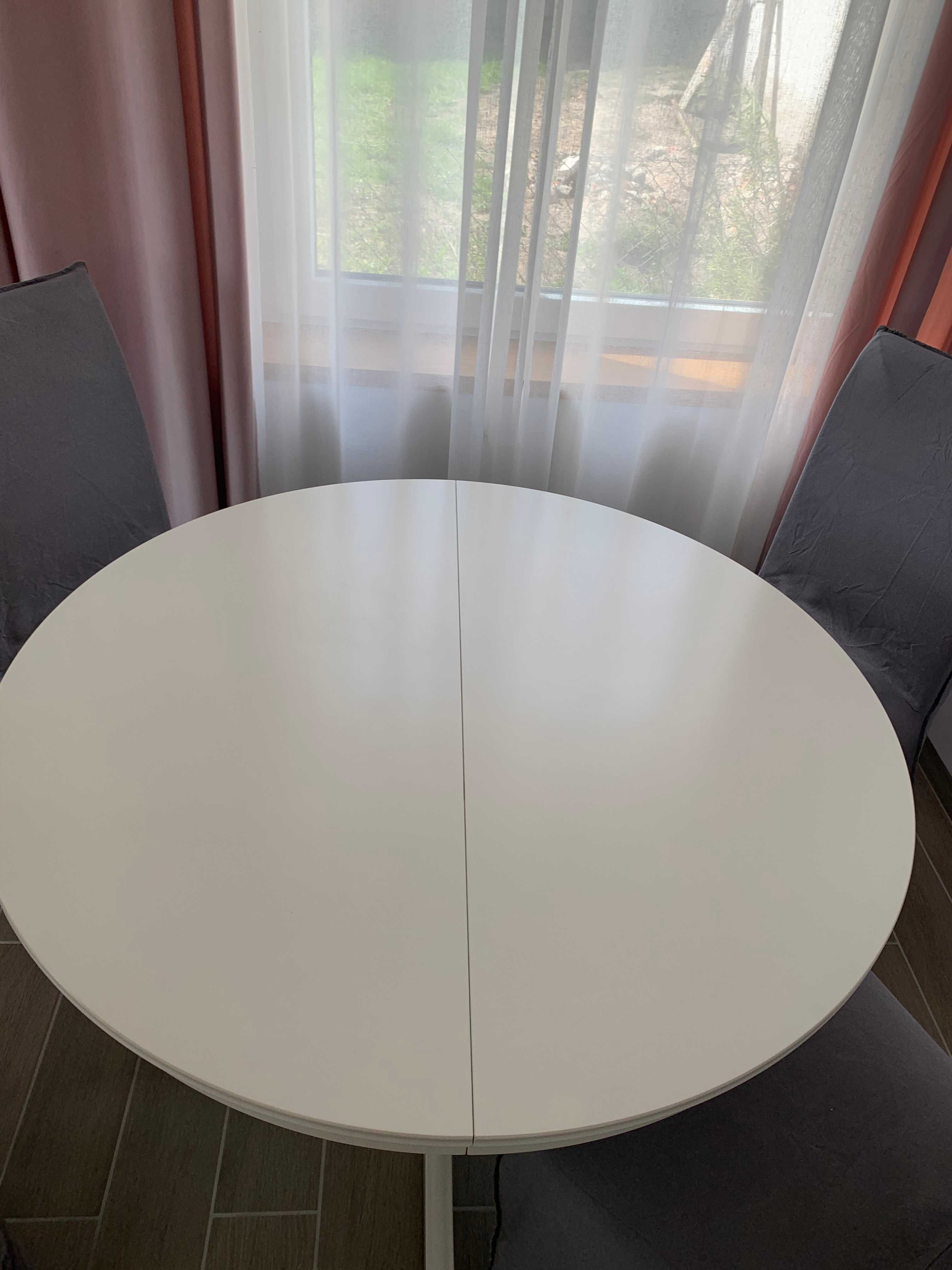 Stół rozkładany biały ingatorp ikea 110/155