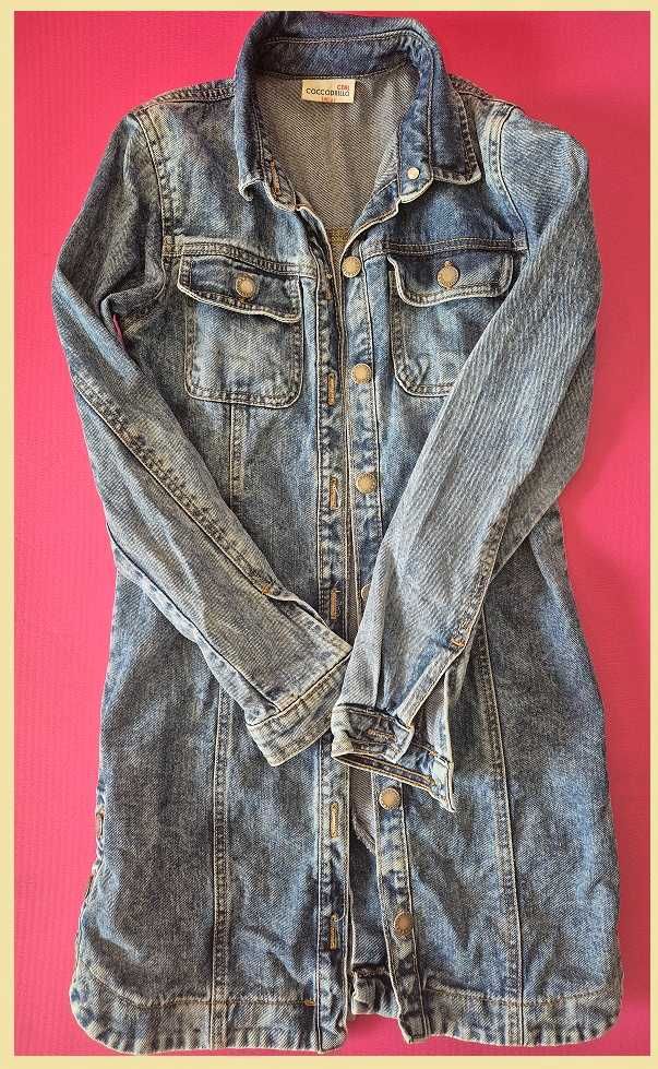 Sukienka jeansowa Coccodrillo rozmiar 146