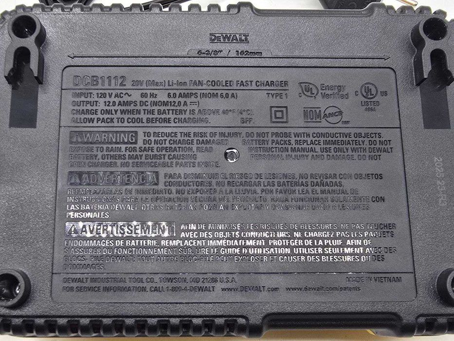 Dewalt DCB1112 Зарядное устройство\Зарядный ток  12ah \Новое в наличии