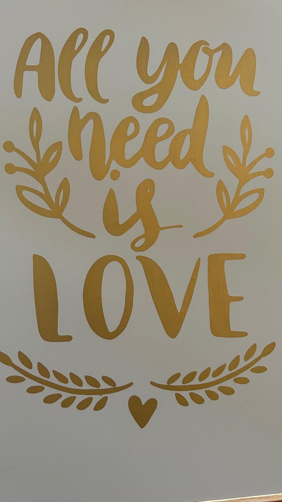Quadro Decorativo All You Need Is Love