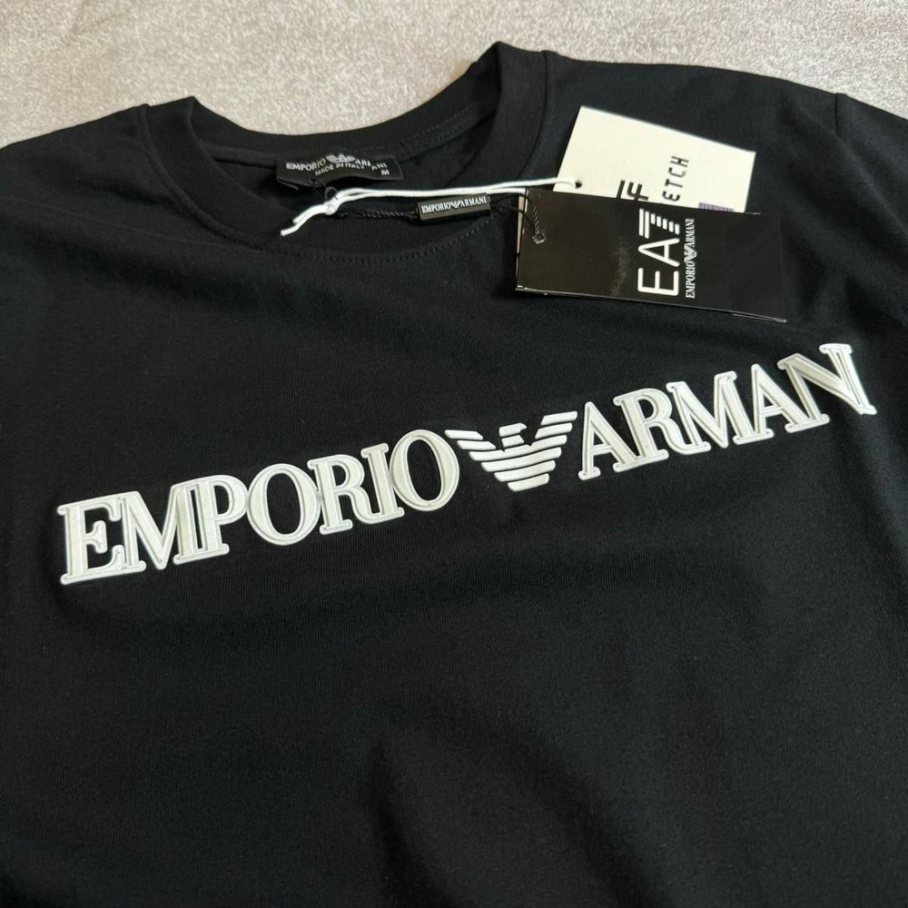 НОВЫЙ СЕЗОН 2024 мужская черная футболка Emporio Armani размеры: s-xxl