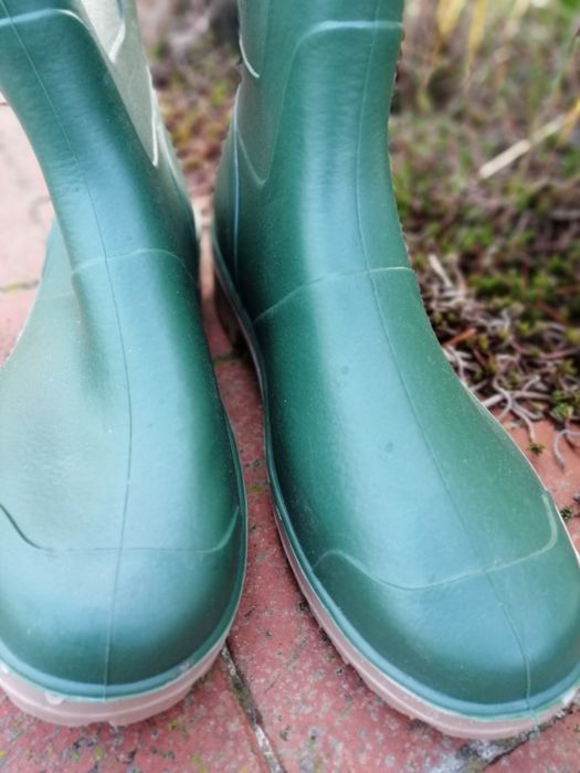 Gumowce, obuwie ochronne przed wodą.