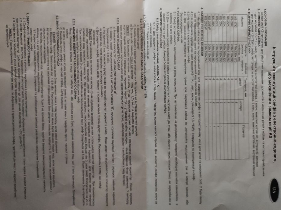 Сейф червона лінійка