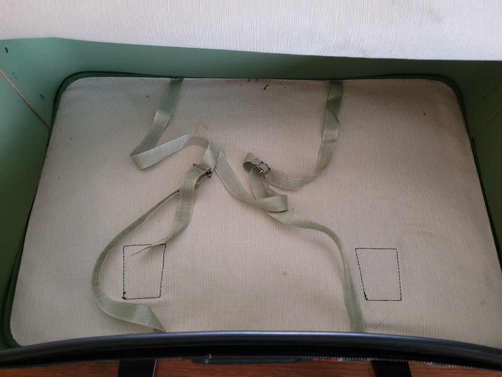 Klasyczna torba walizka podróżna 60x40x18cm Vintage nie używana PRL