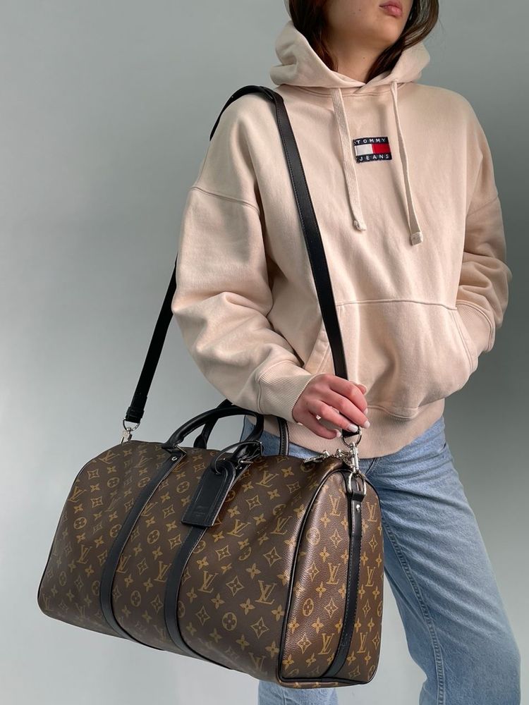 Torebka Louis Vuitton Keepall Bandouliere Brown Canvas