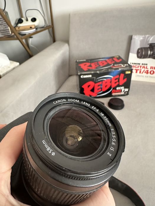 Aparat canon eos rebel T3i obiektyw 18-55