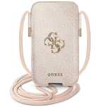 Torebka Guess 4G Big Metal Logo 6.7'' - różowa