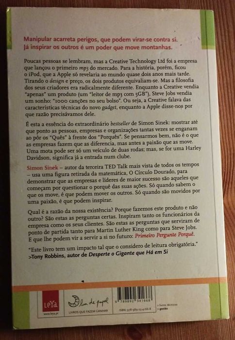 Primeiro Pergunte Porquê - Simon Sinek (2018)