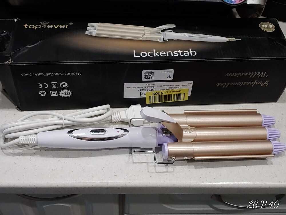 Плойка для локонов, Top4ever Lockenstab 3 стержня 22 mm, регулир.темп.