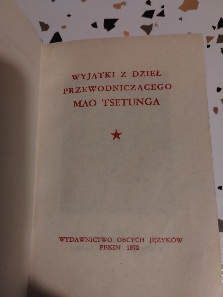 Wyjątki z dzieł przewodniczącego Mao Tsetunga "czerwona książka"