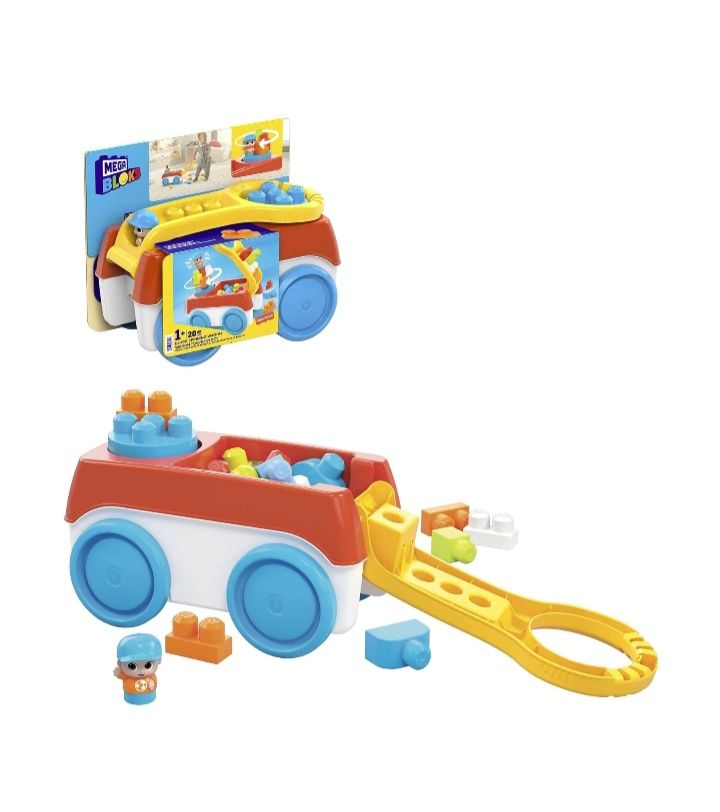 Klocki Mega Bloks Wózek z klockami "Buduj i kręć" HHN00