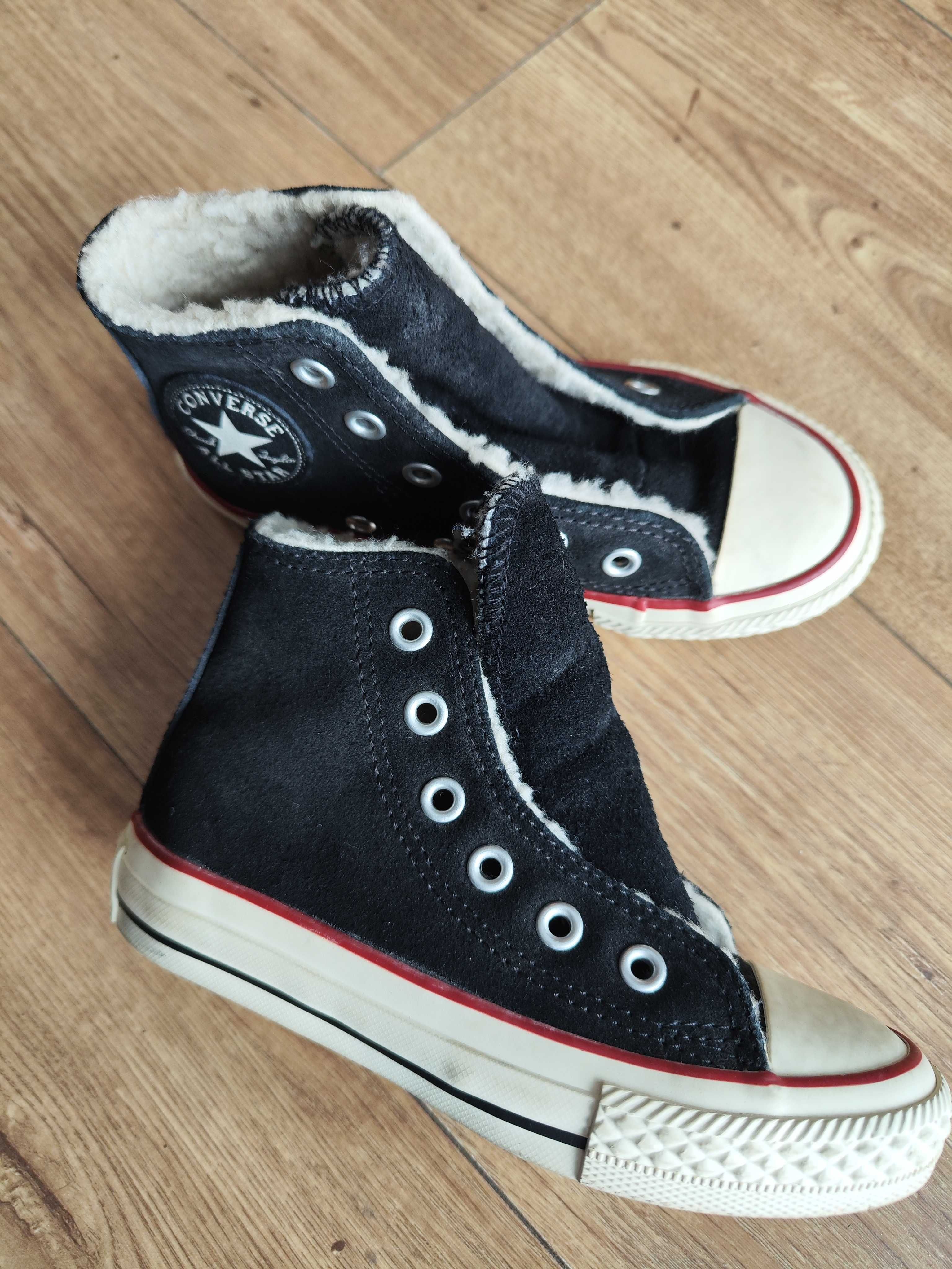 Trampki ocieplone Converse dla dzieci jak nowe