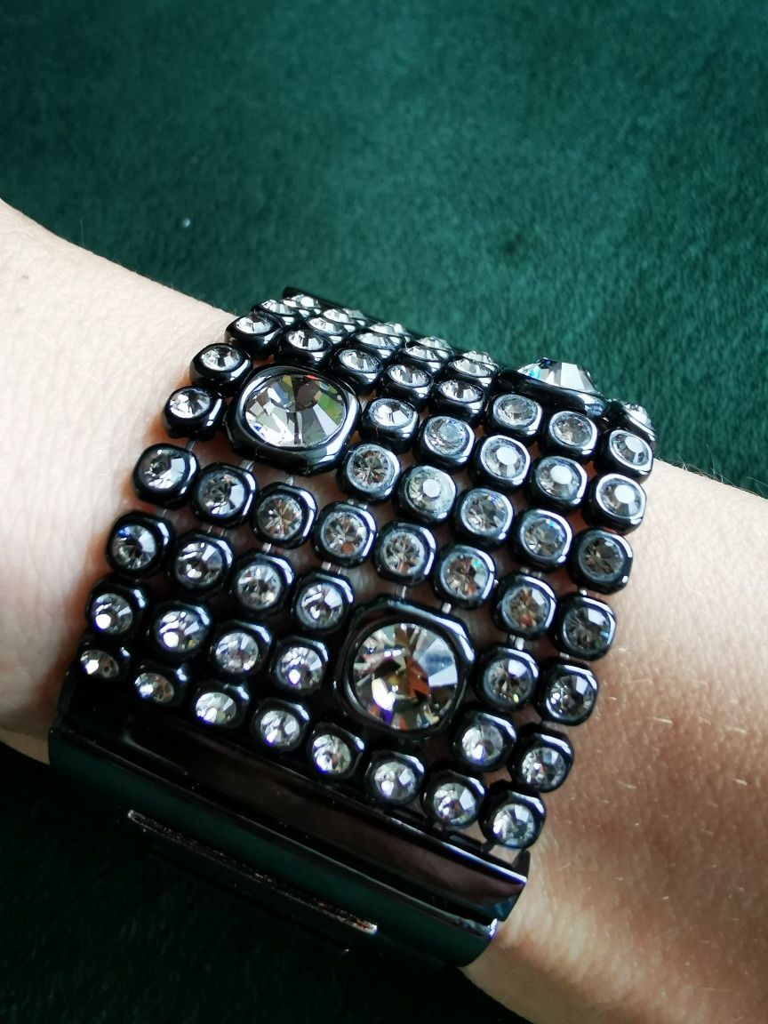 Zegarek DKNY czarny z cyrkoniami