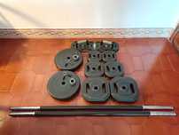 SET PUMP 10kg + 5kg + 2.5kg + 1.25kg + Barra