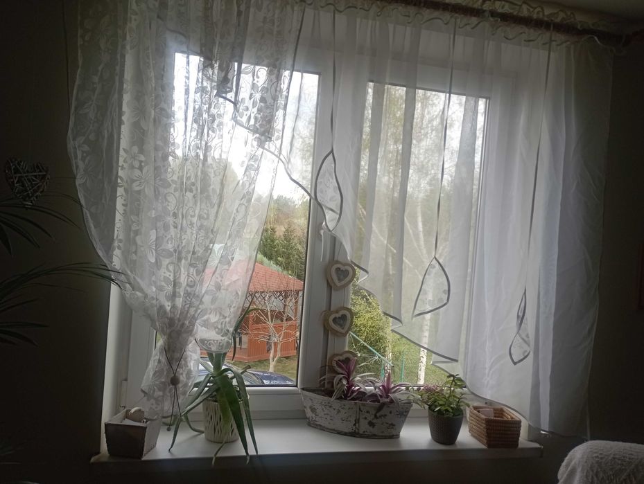 Firanka krótka biała