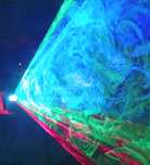 Laser RGB dyskotekowy na imprezę party DMX, mikrofon