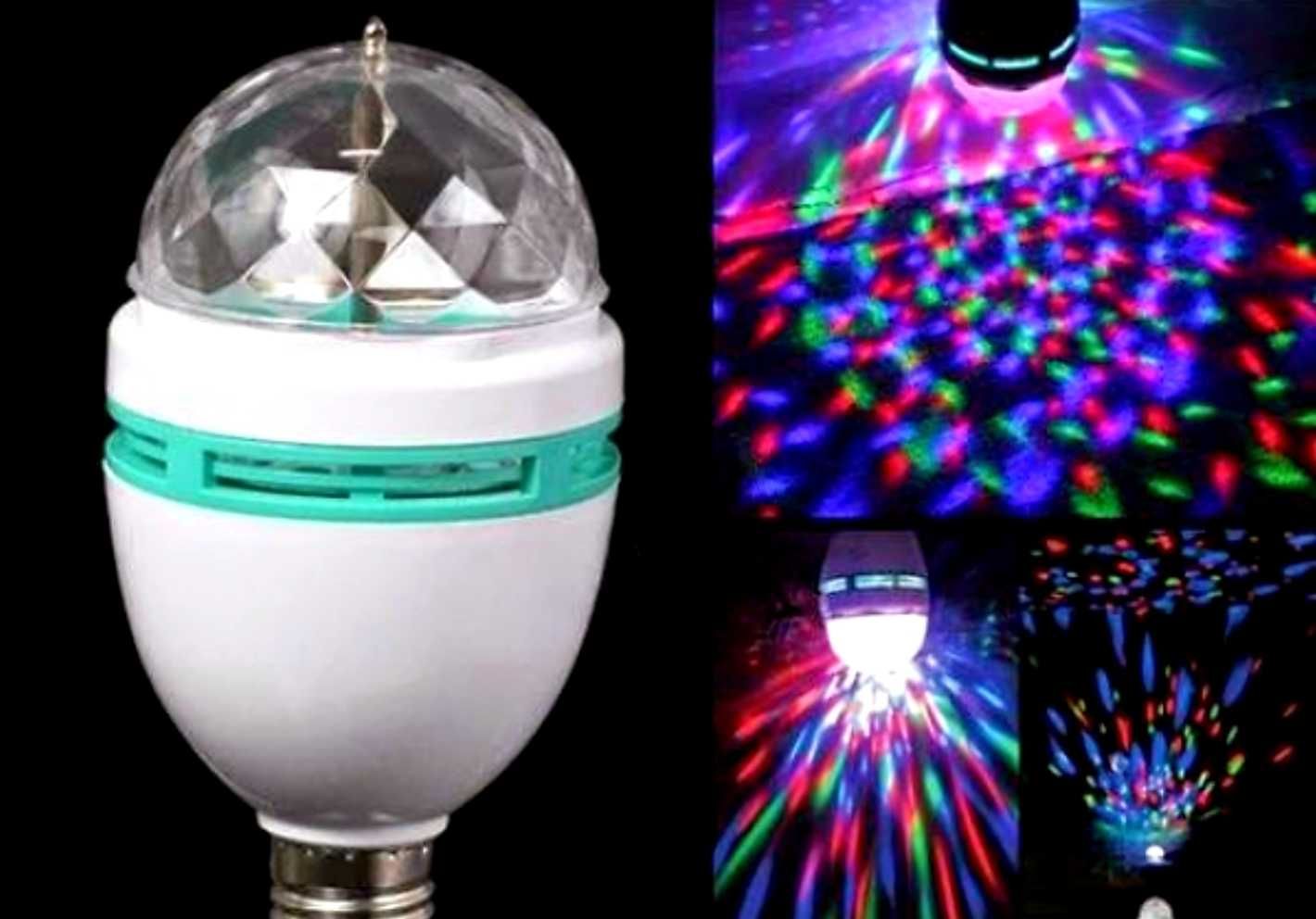 Żarówka disco projektor