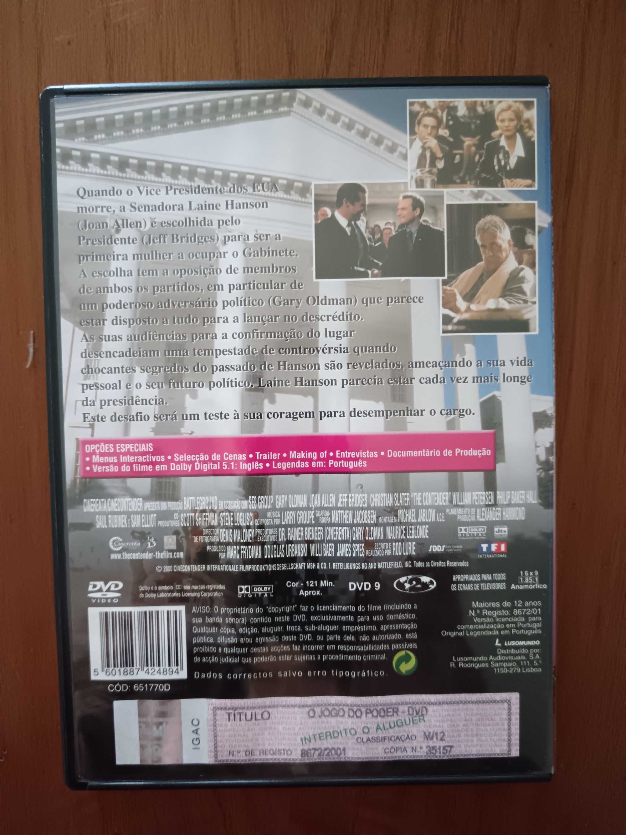 filme dvd original - o jogo do poder