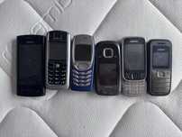 Zestaw starych telefonow Nokia, Siemens, Motorola, Samsung, Sagem